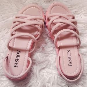 Barely worn cute strappy platform sandals